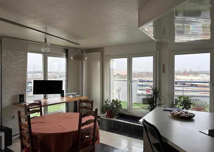 דירה Attique Avec Terrasse - Zenith & Centre-ville שטרסבורג